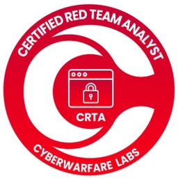 Certified Red Team Analyst badge